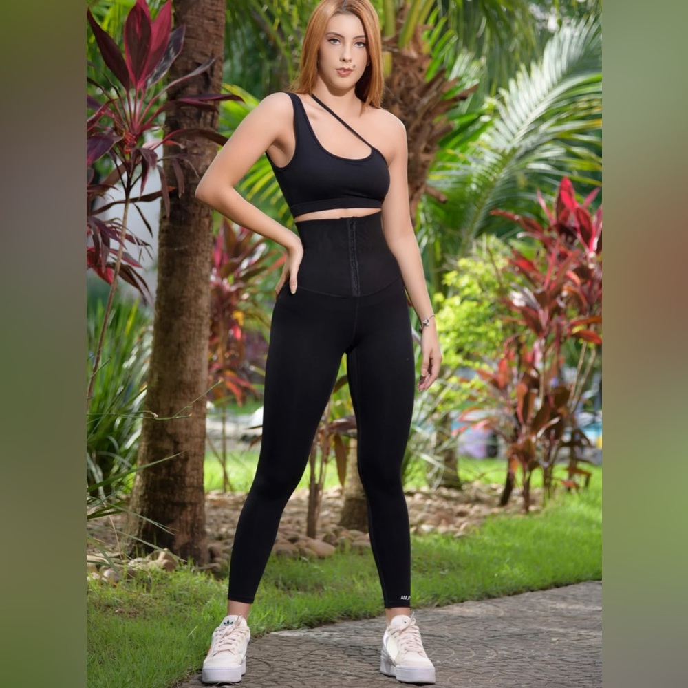 Athletics Motion Black MAGIC WAIST-SHAPER 2-IN-1 - WITH POCKET Size M - Picture 5 of 8